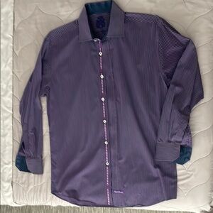 Men's Purple Striped Shirt